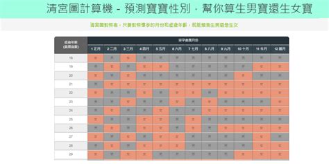 生男女機率|2024/2025 清宮圖計算機－預測寶寶性別，算生男寶還。